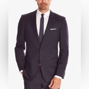 HUGO BOSS - BOSS Men’s Slim Fit Super 120 Italian Virgin Wool Guabello Coat